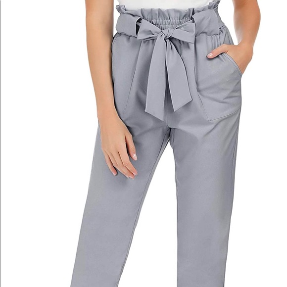 Cropped Paper Bag Waist Pants - Picture 5 of 5